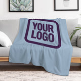 Custom Light Blue Purple Blanket