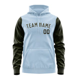 Custom Light Blue Olive Hoodie 0808020208B31802