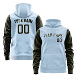 Custom Light Blue Olive Hoodie 0808020208B31802