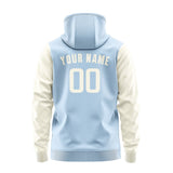 Custom Light Blue Cream Hoodie 0808030308B31803