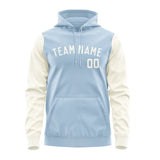 Custom Light Blue Cream Hoodie 0808030308B31803