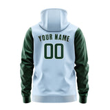 Custom Light Blue Green Hoodie 0808050508B31805