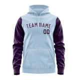 Custom Light Blue Purple Hoodie 0808070708B31807