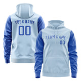 Custom Light Blue Sky Blue Hoodie