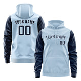 Custom Light Blue Blue Hoodie