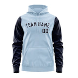 Custom Light Blue Navy Hoodie 0808111108B31811