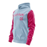 Custom Light Blue Pink Hoodie 0808131308B31813