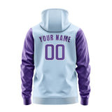 Custom Light Blue Light Purple Hoodie 0808232308B31823