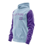 Custom Light Blue Light Purple Hoodie 0808232308B31823