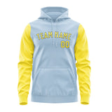 Custom Light Blue Light Yellow Hoodie 0808262608B31726