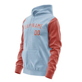 Custom Light Blue Copper Rose Hoodie 0808292908B31829