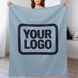 Custom Light Blue Steel Blue Blanket