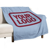 Custom Light Blue Crimson Blanket