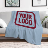 Custom Light Blue Crimson Blanket