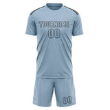 Custom Light Blue Light Blue Soccer Set