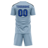 Custom Light Blue Sky Blue Soccer Set