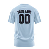 Custom Light Blue Navy T-Shirt