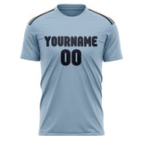 Custom Light Blue Navy Soccer Jersey