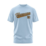 Custom Light Blue Khaki T-Shirt