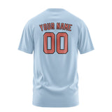 Custom Light Blue Copper Rose T-Shirt