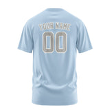 Custom Light Blue Gray T-Shirt