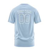 Custom Light Blue Light Blue T-Shirt