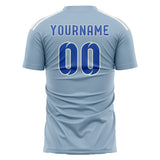 Custom Light Blue Sky Blue Soccer Jersey