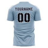 Custom Light Blue Navy Soccer Jersey