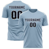 Custom Light Blue Navy Soccer Jersey