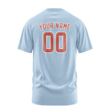 Custom Light Blue Copper Rose T-Shirt