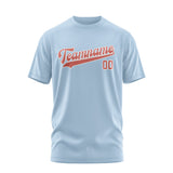 Custom Light Blue Copper Rose T-Shirt