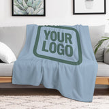 Custom Light Blue Teal Blanket