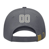 Custom Dark Grey Light Green Hat 08B21804