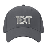 Custom Dark Grey Light Green Hat