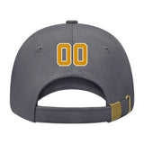 Custom Dark Grey Sky Blue Hat 08B21819