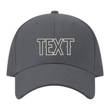 Custom Dark Grey Orange Hat 08B21820