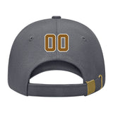 Custom Dark Grey Dark Green Hat 08B21822