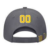 Custom Dark Grey Peach Powder Hat 08B21830