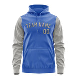 Custom Sky Blue Gray Hoodie 0909040409B31704