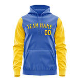 Custom Sky Blue Gold Hoodie 0909303009B31730