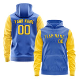 Custom Sky Blue Gold Hoodie 0909303009B31730