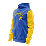 Custom Sky Blue Gold Hoodie 0909303009B31730