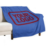 Custom Sky Blue Crimson Blanket