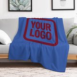 Custom Sky Blue Crimson Blanket