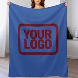 Custom Sky Blue Crimson Blanket