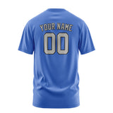Custom Sky Blue Gray T-Shirt
