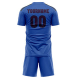 Custom Sky Blue Purple Soccer Set