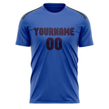 Custom Sky Blue Purple Soccer Jersey