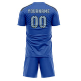Custom Sky Blue Light Blue Soccer Set