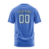 Custom Sky Blue Light Blue T-Shirt